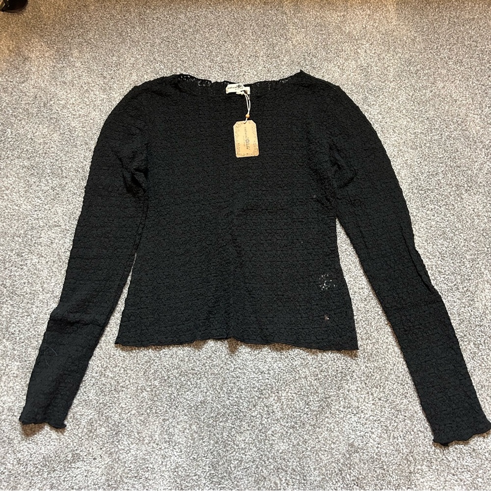 Natural life floral lace long sleeve